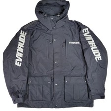 Giacca tecnica con cappuccio grande uomo Evinrude BRP nera nautica marina