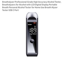 Alcohol Test Breathalyzer Analyzer Etector for Digital Lcd Display Pocket Size