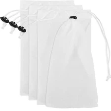 4 Pcs Pool Vacuum Replacement Mesh Bag, Pool Leaf Vacuum Net Fine Mesh Filter...