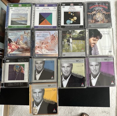 13 Classical Music DVD Audio Hi Rez/surround Discs