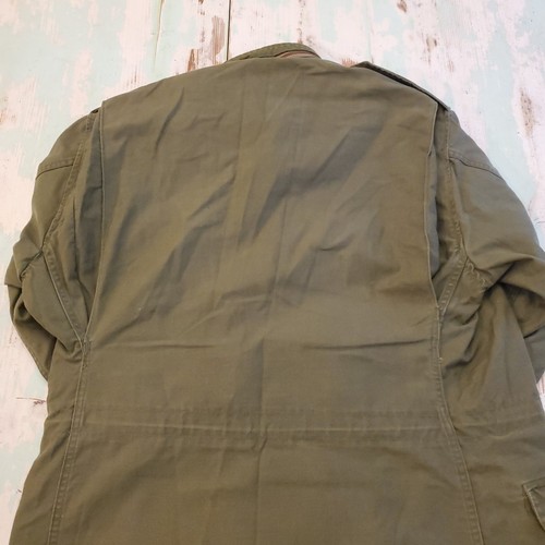 Giacca da campo vintage anni 80 US Military M65 OG-107 cappotto freddo uomo medio lungo - Foto 10 di 17