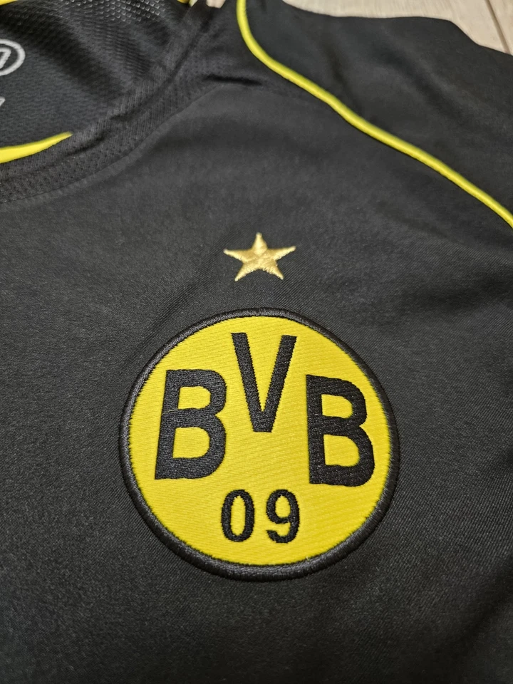 CAMISETA DE FÚTBOL VINTAGE VISITANTE BORUSSIA DORTMUND 2004 2005 CAMISETA DE ... - Imagen 4 de 4