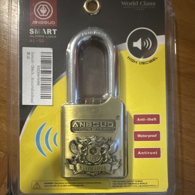 ANBOUD AL-50 Smart Alarm Lock Gold Anti-theft Waterproof Antirust Keyed Padlock
