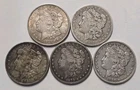 5 Morgan Silver Dollars - 5 Coin Lot - SKu13