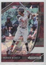 2020 Panini Prizm Draft Picks Burgundy Cracked Ice 22/23 Werner Blakely fm0