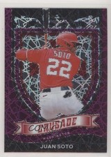2021 Panini Chronicles Crusade Purple Velocity Prizm Juan Soto #18 0mb0