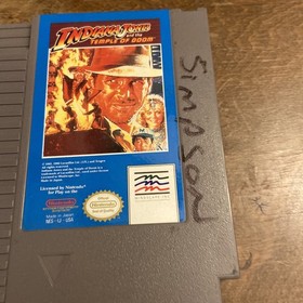 Indiana Jones And The Temple Of Doom Nintendo NES
