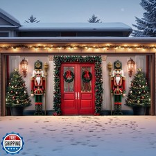 Garage Door Christmas Decorations Outdoor, Large Xmas Nutcracker