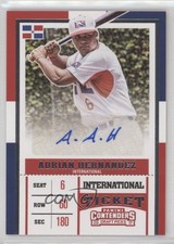 2017 Contenders Draft Picks International Ticket Adrian Hernandez #7 Auto fm0