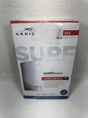 ARRIS S33 v3 SURFboard DOCSIS 3.1 Multi-Gigabit Cable Modem 2.5 Gbps