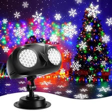 Christmas Snowflake Projector LED Moving Snowfall Laser Outdoor Light Landscape