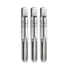 3/8" UNF THREADING TAPS SET OF THREE 3/8 X 24 UNF TAPS RDGTOOLS