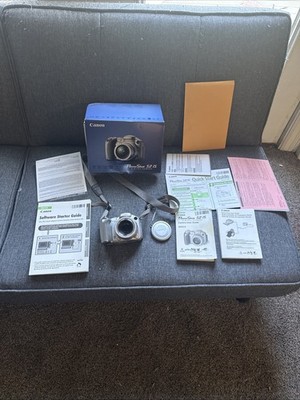 Canon PowerShot S2 IS 5.0MP Silver Digital Camera 12x Zoom,TESTED WITH BOX
