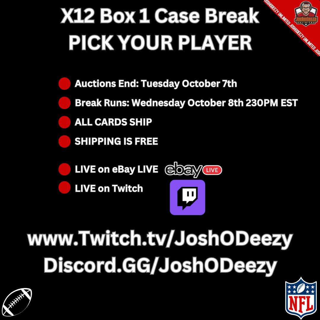 OMARION HAMPTON LAC 2025 Panini Black Football Player Break 12 Box