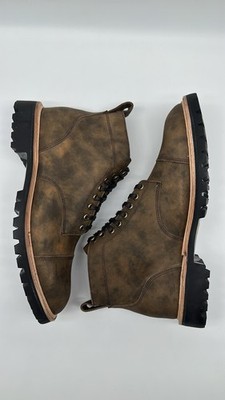 Taylor Stitch Cap Toe L.E. The Moto Boot in Espresso Grizzly Men s Sz 10.5 D NEW