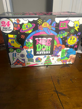Schylling NeeDoh Reusable Christmas Advent Calendar, 24 Doors/Items, Kids