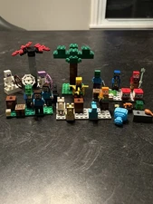 Lego Minecraft Minifigures Accessories Weapons Steve Spider and More!