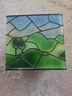 Handmade Golf Themed Stained Glass Plastic Tissue Box Cover Golfer On Green  — photo 5