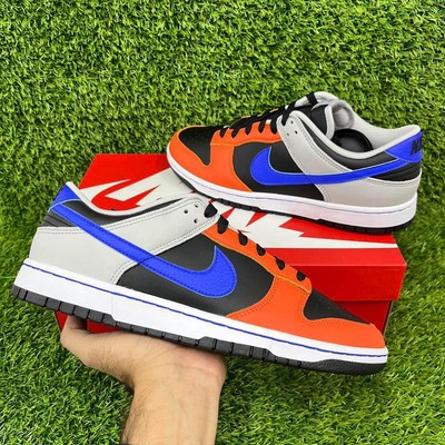 NIKE DUNK LOW RETRO EMB NBA BLAU ROT SNEAKER GRÖßE UK 7,5 DD3363-002 KNICKS
