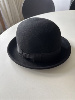 Major Wear Wool Bowler Hat Black Medium