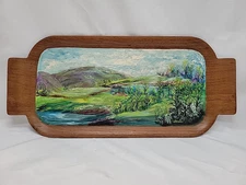 Vintage Painted And Signed Toastmaster Hospitality Tray Deco