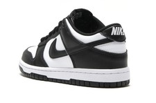 NIKE DUNK LOW GS -WHITE/BLACK-WHITE - SIZE 6Y