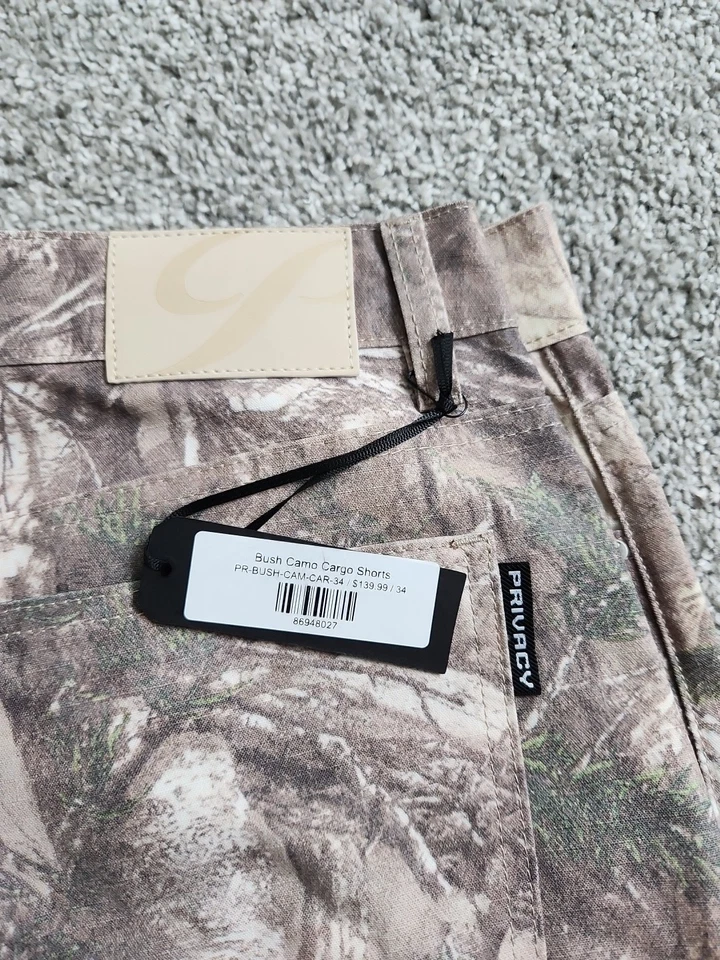 Men's Cargo Shorts Size 34 Camoflauge Privacy Collection - Image 4 of 4