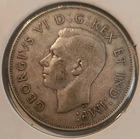 1943 Canada 50 Cents – George VI – 80% Silver – Circ