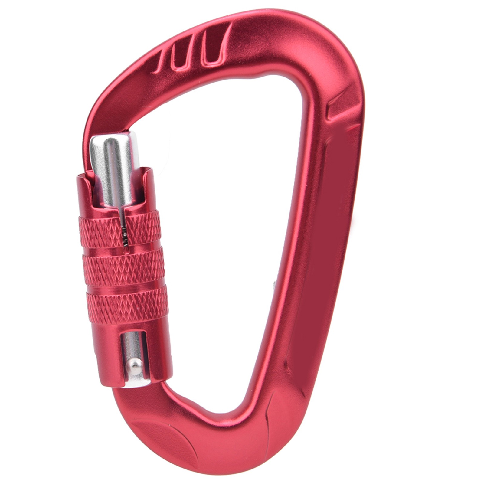 1 Pcs 7075 Aerospace Aluminum 12KN D Lock Carabiner Clip For Outdoor Safety Acce