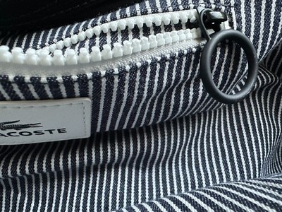 brand new LACOSTE Large Messenger/Laptop Bag in Black