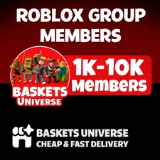 CHEAPEST Roblox Group members, 100, 500, 1k, 5k FAST DELIVERY! 🔥