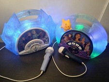 2 For 1 Disney Frozen/Wish Sing Along Portable Karaoke Machines Bluetooth/Aux