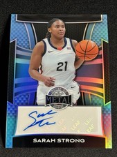 SARAH STRONG 2025 LEAF METAL WOMEN OF SPORT BLUE PRIZM 8/8 AUTO WNBA UCONN 🔥🔥