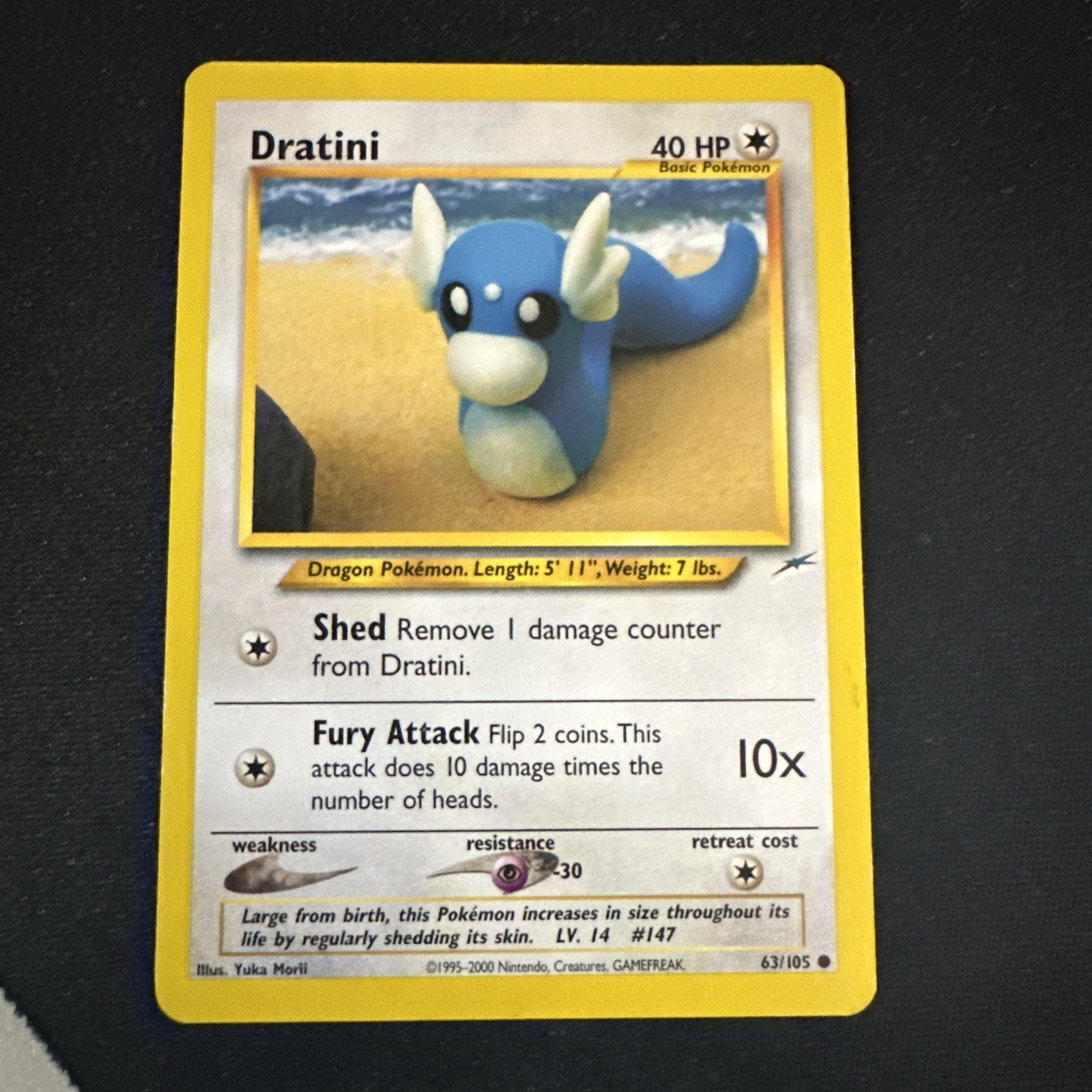 Pokemon TCG Dratini 63/105 Neo Destiny 2002 Unlimited Common - VLP