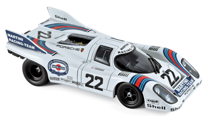 Porsche 917K Martini 1971 miniature 1/18 par Norev pour collectionneurs