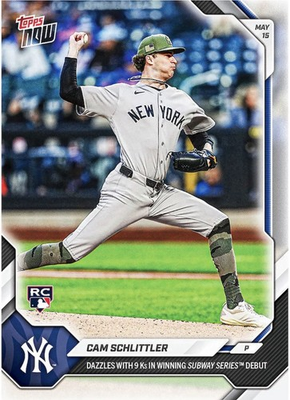 #ad Cam Schlittler RC 2026 MLB Topps NOW Card 206 Presale New Yord Yankees $5.77