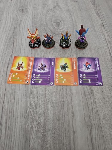 Skylanders Trap Team Minis x 4 Mini Jini Drobot Spry Trigger Snappy - Picture 4 of 4