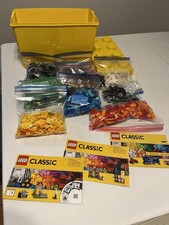 LEGO Storage Brick with Classic Mixed Lot Instructions 10698 10696 Bulk Pieces