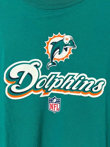 Original NFL Miami Dolphins Rebook T-Shirt Kids L 14/16 - Picture 3 of 5