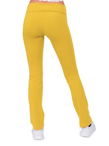 G-Style USA Damen lässig hohe Fold Over Waist Flare Bottom Yoga Hose 8150 - Bild 29 von 66