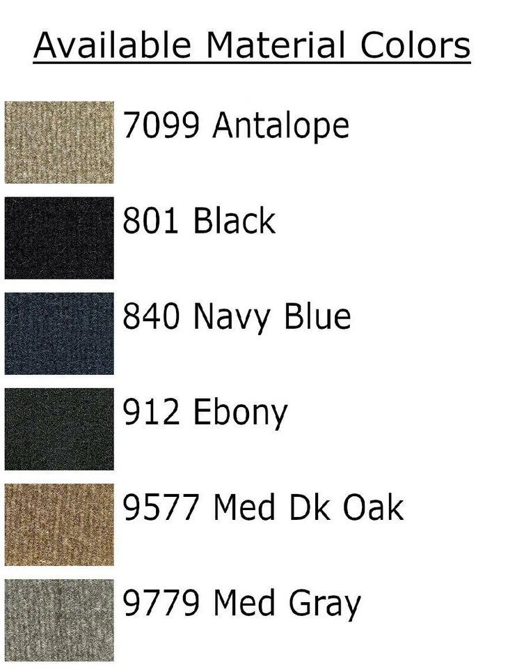 FITS 2001-2003 GMC Sierra 1500 HD Reg Cab Floor Mat 2pc Cutpile Foto 3 de 3