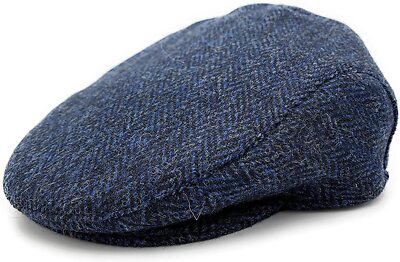 Authentic Harris Tweed Flatcap Hand Made In Scotland Unisex S - 2XL