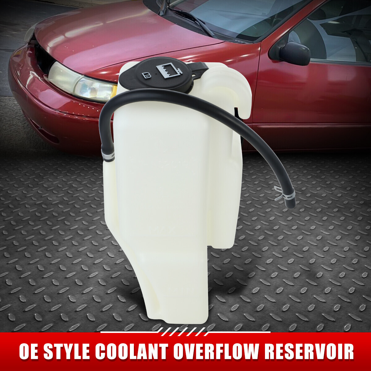 PARA 96-98 NISSAN QUEST ESTILO OE REFRIGERANTE DESBORDAMIENTO DEPÓSITO BOTELLA+TAPA+MANGUERA