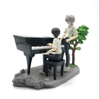 Evangelion SHINJI IKARI KAWORU NAGISA Piano Ver Set Mini Figure Diorama Anime