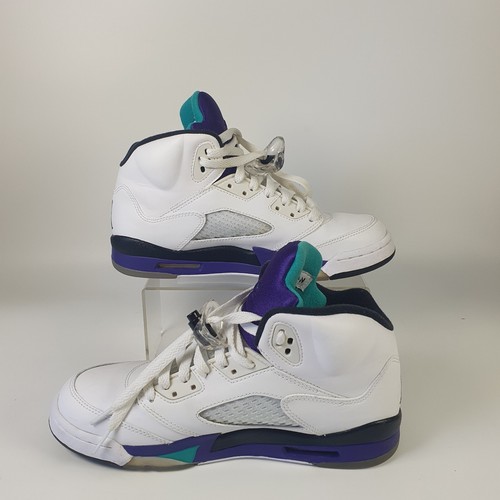 Nike Air Jordan 5 Retro Grape UK 6 VGC Men's / Youth Trainers - Picture 2 of 12