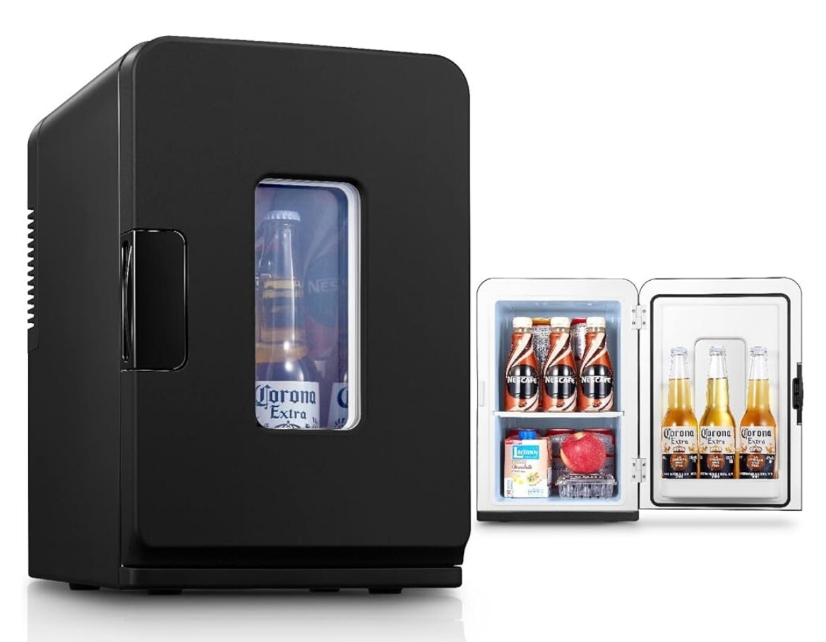 Fohere 15L ac/dc mini fridge,food,drinks,cosmetics eco mode A668 eBay