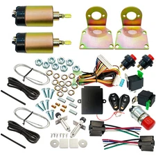 New 2 Door Shaved Handle Door Popper Kit 100 lb With Remote One Set