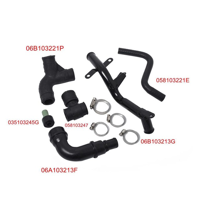 New 6pc Engine Kit Crankcase Breather Hose For VW Golf Jetta MK4 Audi A4 TT 1.8T eBay