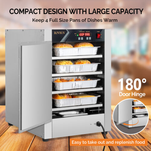 Hot Box Food Warmer Countertop Pizza Warmer Pretzel Warmer 4-Tier - Picture 5 of 8
