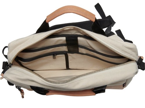New! Topo Designs Heritage Canvas & Leather Briefcase Bag. Backpack. Made In USA - Picture 3 of 19